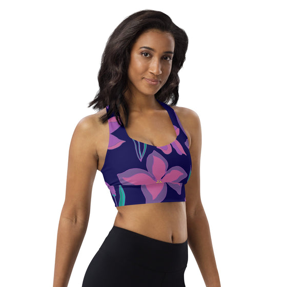 Women's Orchid Floral Sports bra