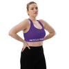 shop myluxqueen womens plus size purple sports bra, womens plus size tops, womens plus size purple yoga bra, 