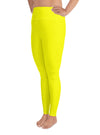 shop womens plus size yellow activewear leggings, womens yellow pants, womens bottoms| myluxqueen