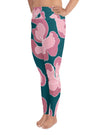 shop womens floral pink leggings | MYLUXQUEEN