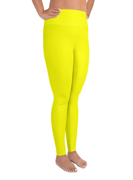 shop womens plus size yellow activewear leggings, womens yellow pants, womens bottoms| myluxqueen