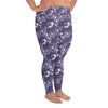 buy now womens floral plus size leggings, womens plus size blue leggings, womens plus size casual wear, womens plus size blue pants, womens plus size activewear, womens plus size yoga leggings, womens plus size summer clothes, womens plus size loungewear,