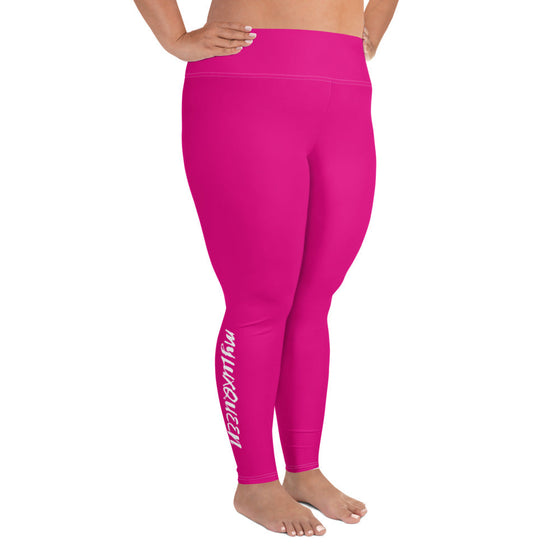 buy now our pink plus size womens leggings, womens high waisted leggings, womens plus size yoga pants, womens plus size pants, womens plus size bottoms, womens  plus size casual wear 