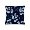 shop blue throw floral pillow | MLQ HOME