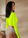 shop womens neon green crop top | MYLUXQUEEN