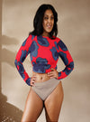 shop womens plus size red floral tops | MYLUXQUEEN