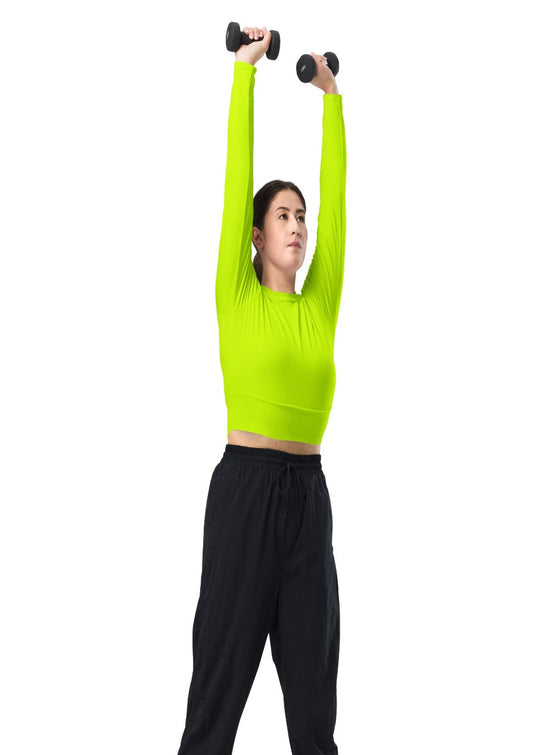 shop womens neon green crop top | MYLUXQUEEN