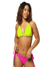 shop womens designer swimwear, womens designer bikini, womens designer clothing, womens summer clothes, womens color block swimsuit, womens color block bikini, womens beachwear, womens plus size bikini, women pink swimsuit, womens neon green swimsuit, womens plus size bikini set | MYLUXQUEEN