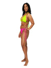 shop womens designer swimwear, womens designer bikini, womens designer clothing, womens summer clothes, womens color block swimsuit, womens color block bikini, womens beachwear, womens plus size bikini, women pink swimsuit, womens neon green swimsuit, womens plus size bikini set | MYLUXQUEEN