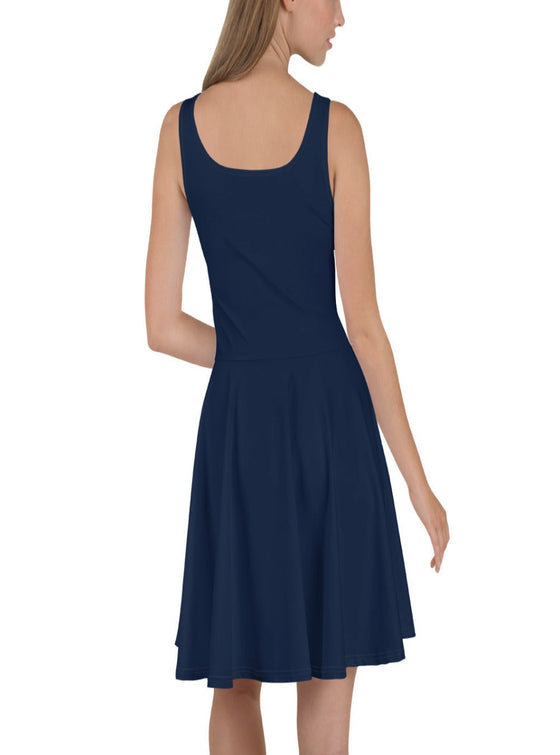 Women's Skater dress-Women's Skater Dress-MYLUXQUEEN M / Midnight Blue Women's Skater dress-Women's Skater Dress-MYLUXQUEEN M / Midnight Blue