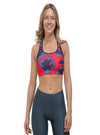 shop womens red sports bra, womens workout tops| myluxqueen