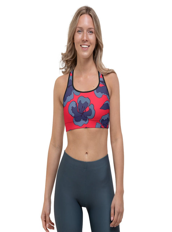 shop womens red sports bra, womens workout tops| myluxqueen