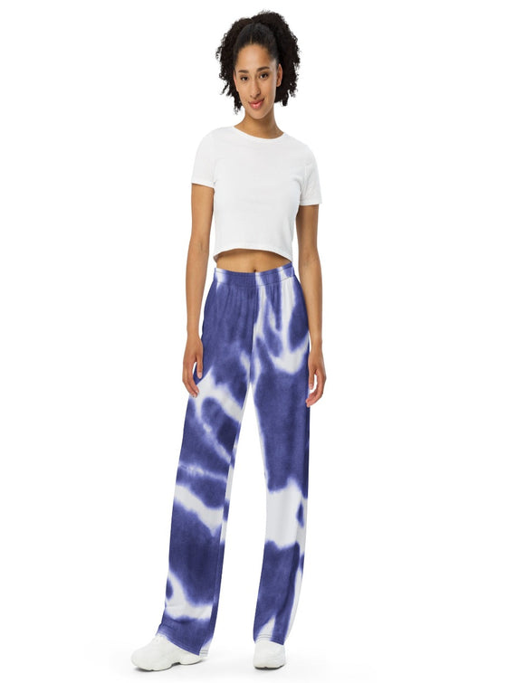 shop womens blue tie dye loungewear pants | myluxqueen