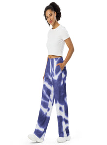  shop womens blue tie dye loungewear pants | myluxqueen