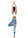 shop womens designer blue snakeskin leggings, womens activewear leggings | MYLUXQUEEN