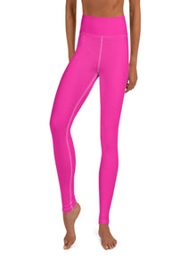  shop womens pink yoga high waisted leggings | MYLUXQUEEN