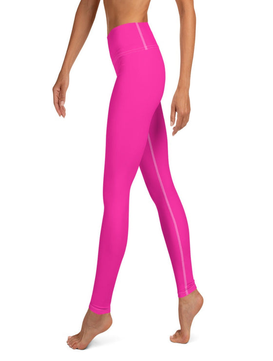 shop womens pink yoga high waisted leggings | MYLUXQUEEN