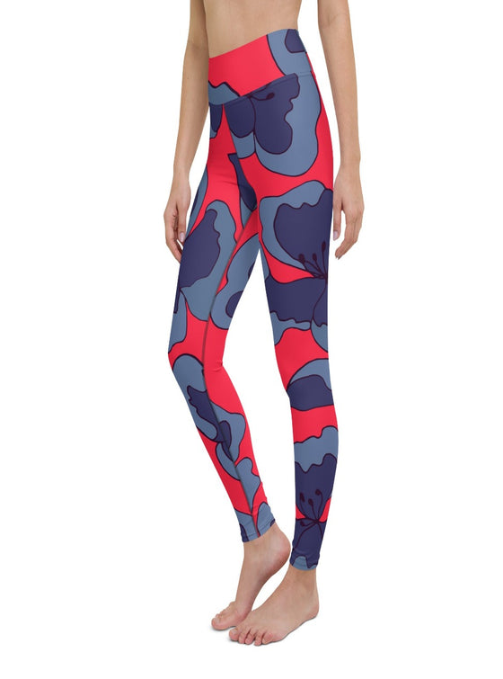 shop womens designer floral leggings, womens floral activewear pants | MYLUXQUEEN