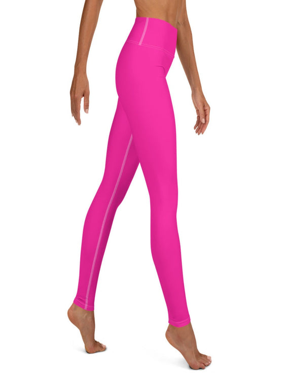 shop womens pink yoga high waisted leggings | MYLUXQUEEN