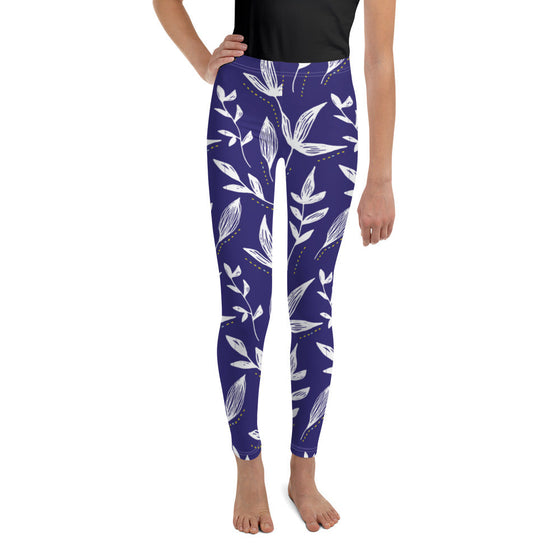 Girls Floral Leggings