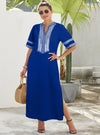 shop womens blue kaftan dress, maxi dress, casual dress, summer dress, long dress |myluxqueen