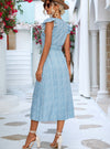 shop womens blue midi dress, long dress, casual dress, summer dress | myluxqueen