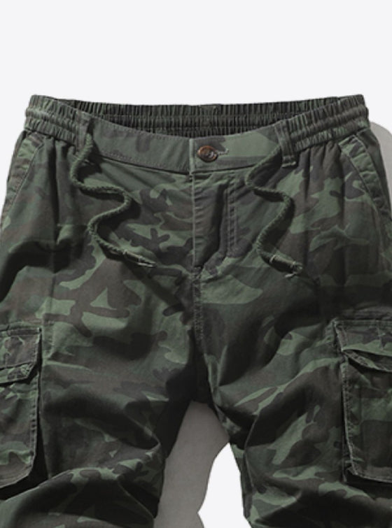 Shop mens pants, mens Army Green Camouflage Joggers | MYKINGLUXE