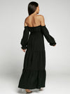 shop womens black long summer dresses, womens off the shoulder black dresses, womens long casual dresses, womens off the shoulder casual black dresses, womens black maxi dressses, womens long date night dress, womens online fashion and clothing, womens designer long black dresses, womens designer off the shoulder dresses | MYLUXQUEEN