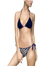 shop womens designer swimsuits, womens designer swimwear, womens designer beachwear, womens luxury swimsuits, womens blue swimsuits, womens blue bikinis, womens blue beachwear | MYLUXQUEEN