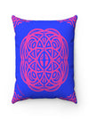 shop designer home decor, luxury home decor, blue home decor, blue throw pillow, luxury throw pillow, blue throw pillow, home decor, home accents, mandala throw pillow, morrocan throw pillow | MLQ Home