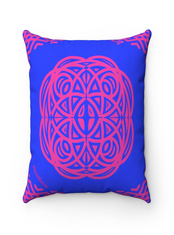 shop designer home decor, luxury home decor, blue home decor, blue throw pillow, luxury throw pillow, blue throw pillow, home decor, home accents, mandala throw pillow, morrocan throw pillow | MLQ Home