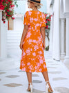 shop orange womens dresses, womens orange summer dress, womens orange floral dress, womens orange midi dress, womens casual orange floral dress, womens floral dresses, womens casual dresses, womens summer dresses | MYLUXQUEEN