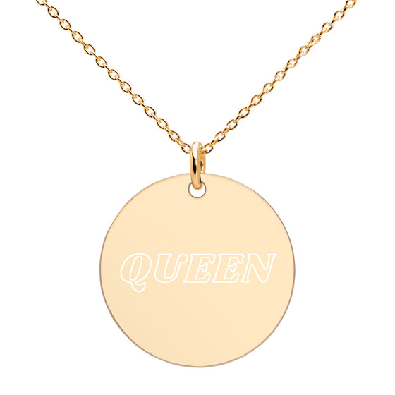 I am QUEEN Gold Necklace