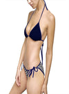 shop womens designer swimsuits, womens designer swimwear, womens designer beachwear, womens luxury swimsuits, womens blue swimsuits, womens blue bikinis, womens blue beachwear | MYLUXQUEEN