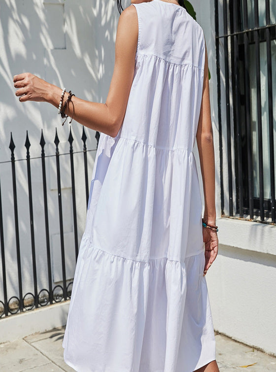 shop womens white flowy dress, white summer dress | MYLUXQUEEN