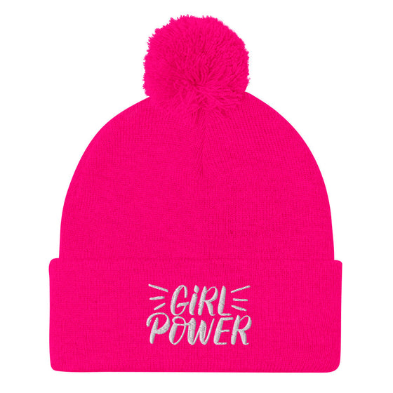 Girl Power Pom-Pom Beanie