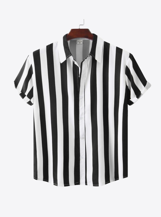 shop mens black shirts, mens black stripe shirts | mylkingluxe