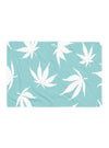 shop blue herbal bath and beach cotton towel, designer blue bath beach cotton towel | MLQ Home