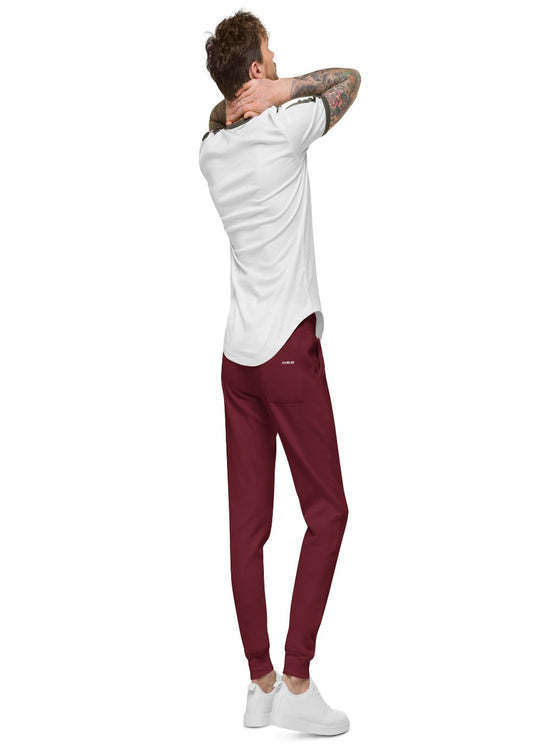 buy now mens burgundy joggers and sweatpants, mens brand, mens designer brand, mens luxury brand,, mens bottoms, mens winter clothing, mens streetwear