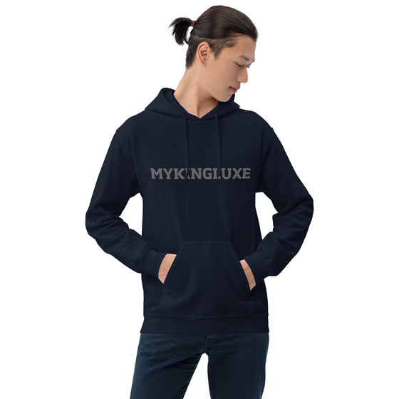 shop mens blue luxury designer hoodie | MYKINGLUXE