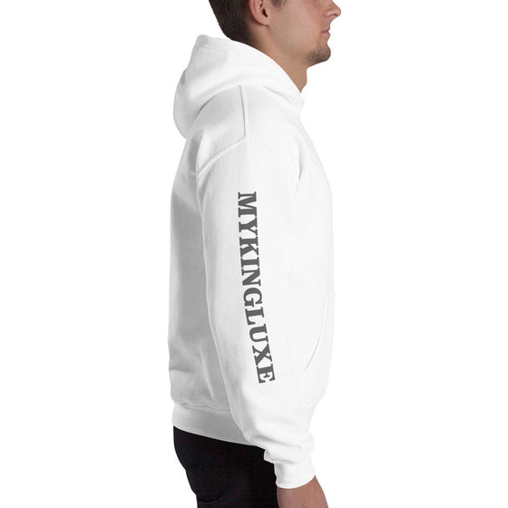 shop mens designer white hoodie, mens hoodie |MYKINGLUXE