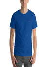 shop mens designer clothing, designer mens tops, mens blue clothing, mens blue crew neck tee, mens blue tshirts, mens casual blue tshirts, mens blue clothes, mens clothing, mens casual style, mens fashion tops, mens luxury brand | MYKINGLUXE