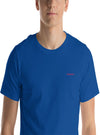 shop mens designer clothing, designer mens tops, mens blue clothing, mens blue crew neck tee, mens blue tshirts, mens casual blue tshirts, mens blue clothes, mens clothing, mens casual style, mens fashion tops, mens luxury brand | MYKINGLUXE