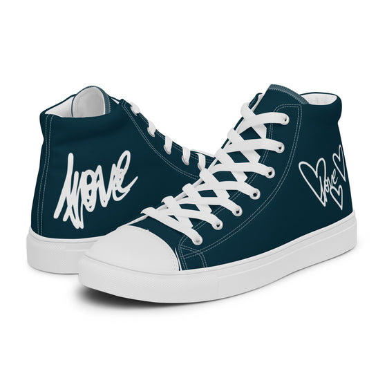 Women’s high top canvas shoes